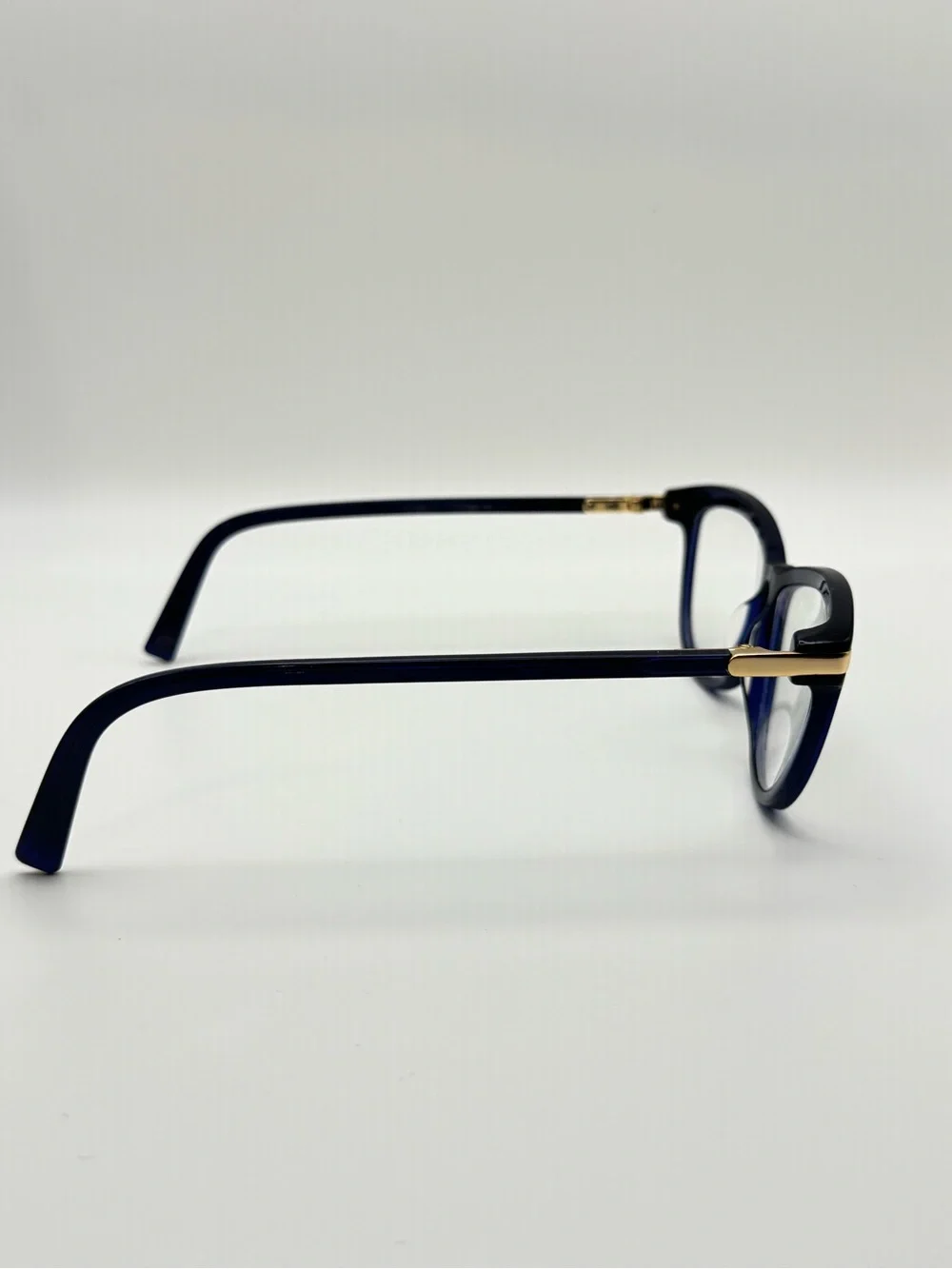 Warby Parker Eyeglasses Louise M 3356 Dark Blue Gold Cat Eye 52 15 135 mm Italy
